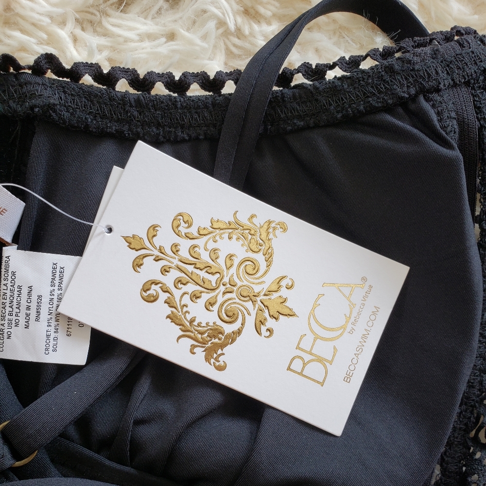 0X AVAILABL! NWT BECCA plus size one piece swim - Picture 6 of 7